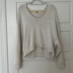 Free People Cream Sweater